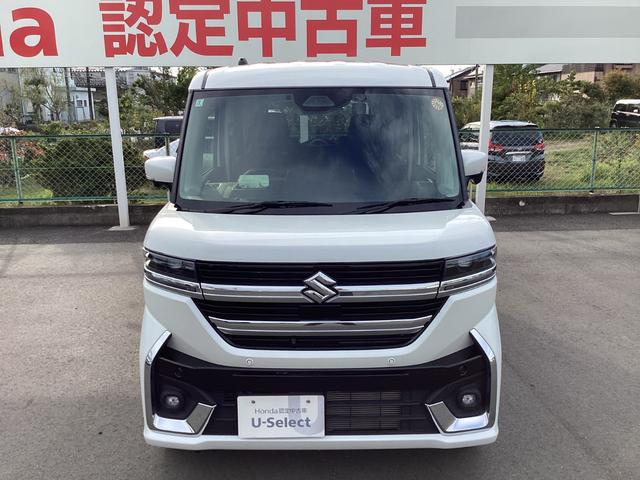 スペーシアカスタム ハイブリッドXS ワンオーナー禁煙車 純正ナビ サイドカーテンエアバック 運転席エアバッグ 両側電動パワースライドドア DVD ワンオーナー車 ETC LEDヘッドライト スマートキー 横滑り防止装置 オートエアコン(2枚目)