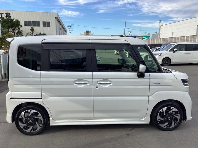 スペーシアカスタム ハイブリッドXS ワンオーナー禁煙車 純正ナビ サイドカーテンエアバック 運転席エアバッグ 両側電動パワースライドドア DVD ワンオーナー車 ETC LEDヘッドライト スマートキー 横滑り防止装置 オートエアコン(3枚目)