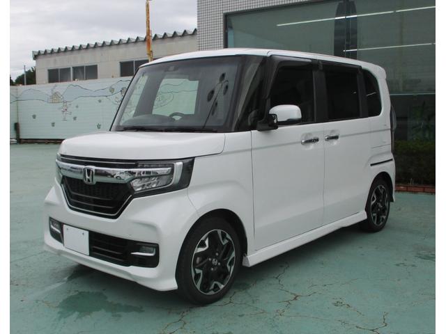 N-BOXカスタム G・Lターボホンダセンシング ナビ テレビ CD DVD ブルートゥース バックカメラ ETC LEDライト 両側パワースライドドア シートヒーター クルコン パドルシフト 衝突軽減ブレーキ リヤセンサー サイドエアバッグ(2枚目)
