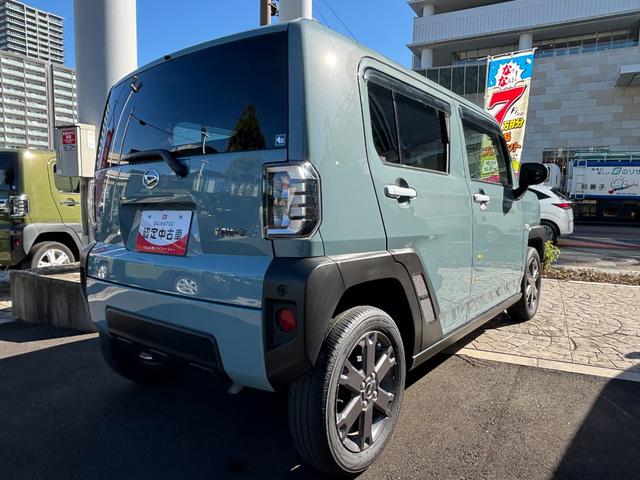 タフト Gターボ 15インチアルミホイール オートレベリング機能付フルLEDヘッドランプ LEDフォグランプ 本革巻ステアリングホイール 本革巻インパネセンターシフト TFTカラーマルチインフォメーションディスプレイ(6枚目)