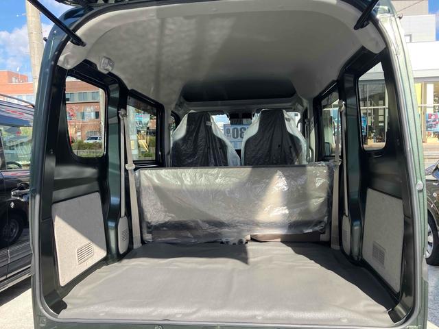 エブリイ ＰＡリミテッド　届け出済み未使用車　クリアランスソナー　レーンアシスト　衝突被害軽減システム　オートライト　キーレスエントリー　アイドリングストップ　ＣＶＴ　盗難防止システム　ＡＢＳ　ＥＳＣ　衝突安全ボディ　エアコン（19枚目）