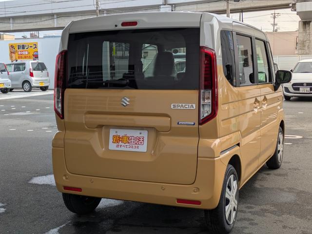 スペーシア ハイブリッドＸ　届出済未使用車！　両側電動スライドドア　クリアランスソナー　レーンアシスト　衝突被害軽減システム　オートライト　ＬＥＤヘッドランプ　スマートキー　アイドリングストップ　電動格納ミラー　シートヒーター（30枚目）