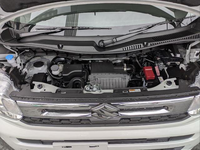 スペーシア ハイブリッドG 届出済未使用車! 両側スライドドア クリアランスソナー 衝突被害軽減システム LEDヘッドランプ スマートキー アイドリングストップ 電動格納ミラー CVT 盗難防止システム ABS ESC(27枚目)