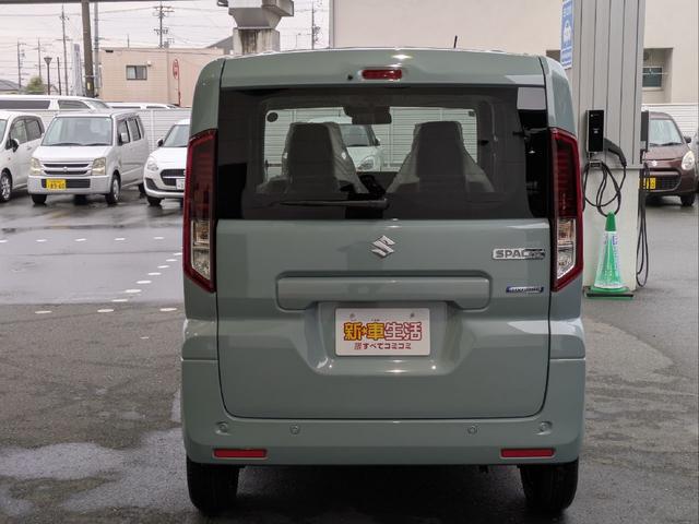 スペーシア ハイブリッドＧ　届出未使用車　両側スライドドア　クリアランスソナー　衝突被害軽減システム　オートライト　ＬＥＤヘッドランプ　スマートキー　アイドリングストップ　電動格納ミラー　ＣＶＴ　盗難防止システム　ＡＢＳ　ＥＳＣ（6枚目）