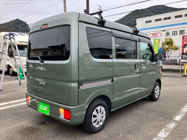 エブリイ ジョインターボ　４ＷＤ　両側オートスライドドア　Ｐスタート　軽キャンパーちょいＣａｍ豊　特別色架装　１０５Ａｈサブバッテリー電源システム　６００Ｗインバーター　走行充電＆外部１００Ｖ充電　１８０Ｗソーラー　サイドオーニング　キャリア　ナビ＆ＥＴＣ　バックカメラ（5枚目）
