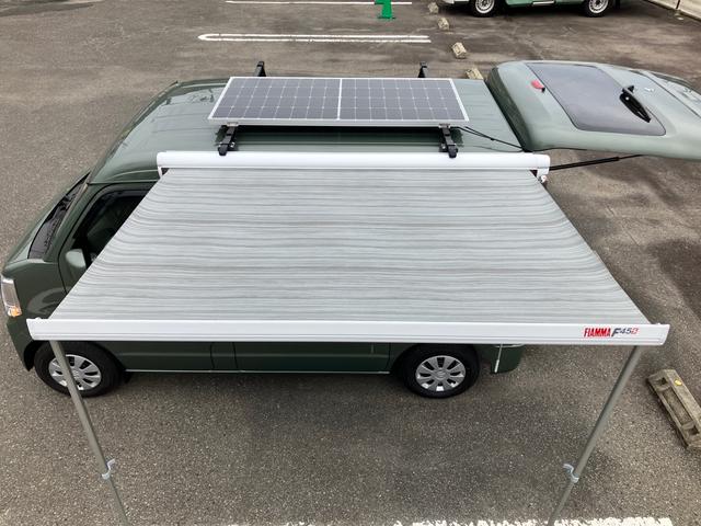 エブリイ ジョインターボ　４ＷＤ　両側オートスライドドア　Ｐスタート　軽キャンパーちょいＣａｍ豊　特別色架装　１０５Ａｈサブバッテリー電源システム　６００Ｗインバーター　走行充電＆外部１００Ｖ充電　１８０Ｗソーラー　サイドオーニング　キャリア　ナビ＆ＥＴＣ　バックカメラ（14枚目）