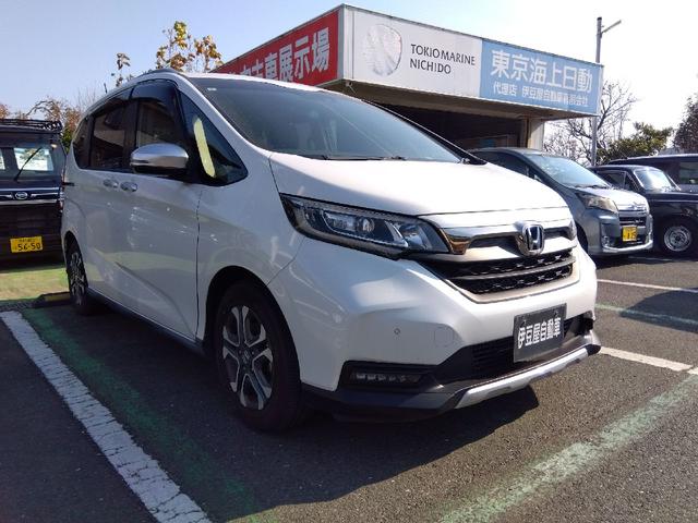 フリード クロスター・ホンダセンシング　ワンオーナー　キーフリー　ＳＤナビ　ドラレコ　ＥＴＣ　リヤカメラ　誤発信抑制　イモビライザー　Ｉストップ（3枚目）