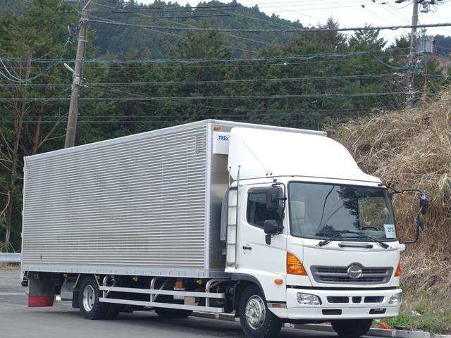 ヒノレンジャー ２７３番　ワイド　後輪エアサス　増トン　積載６．７ｔ　総重量１３２００ｋｇ　ベット付き　アルミバン　ＥＴＣ　キーレス　ＨＩＤライト　バックカメラ　車両サイズ９９７Ｘ２４９高３４８　荷台内寸７５７Ｘ２３６高２３７（51枚目）