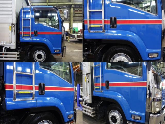 フォワード ６０番　増トン　ワイド　積載６．５ｔ　総重量１３５６０ｋｇ　燃料タンク２００Ｌ×２　ＥＴＣ　キーレス　左電動格納ミラー　バックカメラ　荷台床鉄板張り　ベット　アルミウイングアルミウィング　車検証サイズ９０６Ｘ２５０高３６０　荷台内寸６７１Ｘ２４２高２４８（4枚目）