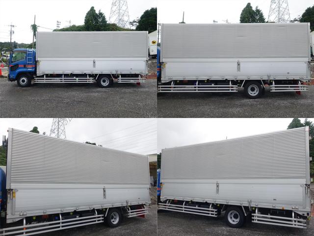 フォワード ６０番　増トン　ワイド　積載６．５ｔ　総重量１３５６０ｋｇ　燃料タンク２００Ｌ×２　ＥＴＣ　キーレス　左電動格納ミラー　バックカメラ　荷台床鉄板張り　ベット　アルミウイングアルミウィング　車検証サイズ９０６Ｘ２５０高３６０　荷台内寸６７１Ｘ２４２高２４８（7枚目）