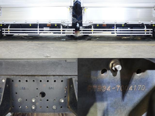 フォワード ６０番　増トン　ワイド　積載６．５ｔ　総重量１３５６０ｋｇ　燃料タンク２００Ｌ×２　ＥＴＣ　キーレス　左電動格納ミラー　バックカメラ　荷台床鉄板張り　ベット　アルミウイングアルミウィング　車検証サイズ９０６Ｘ２５０高３６０　荷台内寸６７１Ｘ２４２高２４８（10枚目）