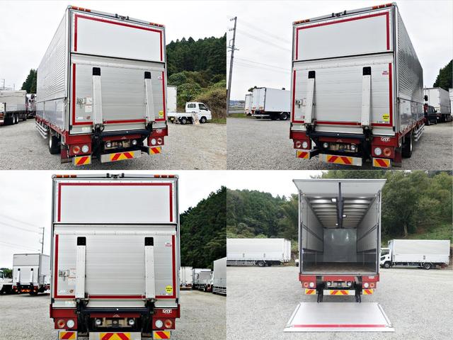 ヒノレンジャー ４２２番　新中型免許ＯＫ　跳上パワーゲート１ｔ　ハイルーフ　後輪エアサス　増トン　積載４．５ｔ総重量１０９８０ｋｇ　キーレス　左電動格納ミラー　バックカメラ　ワイド　アルミウイングアルミウィング車検証サイズ９７５Ｘ２４９高３５８　荷台内寸７１８Ｘ２４２高２４０（8枚目）