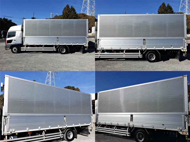 ヒノレンジャー ４３６番　増トン　積載７．３ｔ　総重量１３３８０ｋｇ　ハイルーフ　左電動格納ミラー　左右電動角度調整ミラー　ベット　バックカメラ　集中ドアロック有り　ワイド　アルミウイングアルミウィング　車検証サイズ８６２Ｘ２４９高３６０　荷台内寸６２０Ｘ２４０高２３９（8枚目）