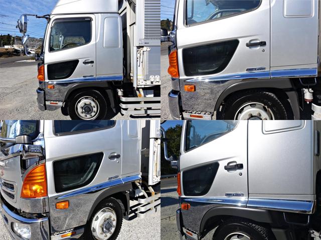 ヒノレンジャー ４３６番　増トン　積載７．３ｔ　総重量１３３８０ｋｇ　ハイルーフ　左電動格納ミラー　左右電動角度調整ミラー　ベット　バックカメラ　集中ドアロック有り　ワイド　アルミウイングアルミウィング　車検証サイズ８６２Ｘ２４９高３６０　荷台内寸６２０Ｘ２４０高２３９（9枚目）