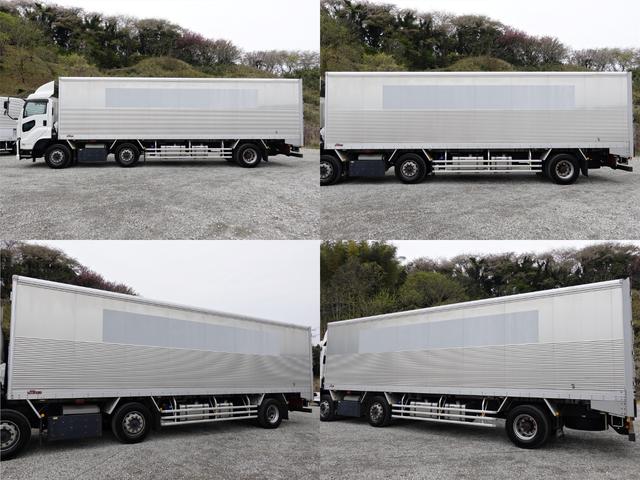 ギガ 　５３番　大型　アルミバン　積載１２．６ｔ　ＥＴＣ　左電動格納ミラー　バックカメラ　集中ドアロック有り　後輪エアサス　車検証サイズ１１９９×２５０高３７７　荷台内寸約９９６×２４０高２３７（7枚目）
