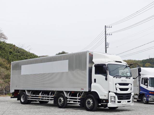 ギガ 　５３番　大型　アルミバン　積載１２．６ｔ　ＥＴＣ　左電動格納ミラー　バックカメラ　集中ドアロック有り　後輪エアサス　車検証サイズ１１９９×２５０高３７７　荷台内寸約９９６×２４０高２３７（20枚目）