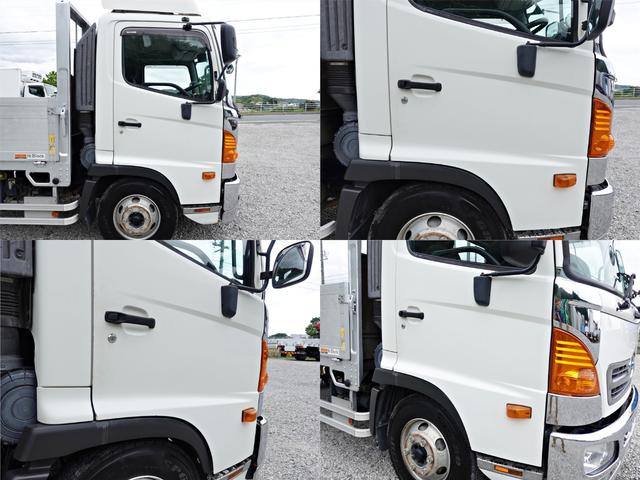 ヒノレンジャー 　２７２番　積載４１５０ｋｇ　総重量７９７０ｋｇ　平ボディー　ＥＴＣ　左電動格納ミラー　バックカメラ　集中ドアロック有り　車検証サイズ７７１×２２４高２６９　荷台内寸５７１×２１４（4枚目）