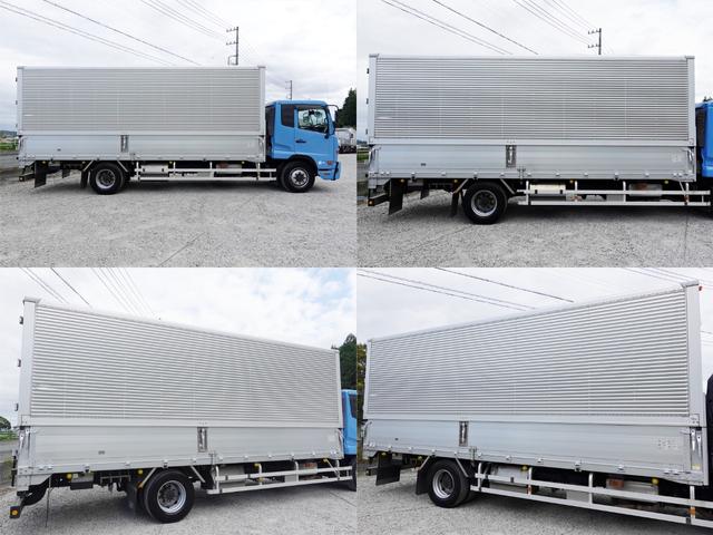 コンドル １９８番　増トン　積載７．２ｔ　後輪エアサス　荷台床ステンレス張り　ワイド　アルミウイングアルミウィング　キーレス　左電動格納ミラー　左右電動角度調整ミラー　バックカメラ　ベット　車検証サイズ８６９×２４９高３４７　荷台内寸６２６×２４１高２２８（5枚目）