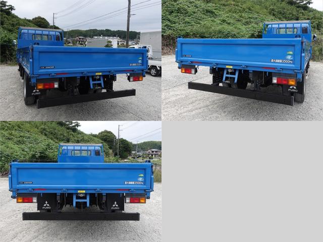 キャンター 　５８５番　積載３．５ｔ　総重量６９５５ｋｇ　荷台床鉄板張り　ワイド超ロング　平ボディー　ＥＴＣ　キーレス　左電動格納ミラー　車検証サイズ６８２幅２２３高２３０　荷台内寸５０１×２０８（6枚目）