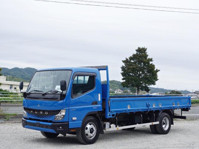 キャンター 　５８５番　積載３．５ｔ　総重量６９５５ｋｇ　荷台床鉄板張り　ワイド超ロング　平ボディー　ＥＴＣ　キーレス　左電動格納ミラー　車検証サイズ６８２幅２２３高２３０　荷台内寸５０１×２０８（21枚目）