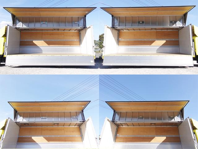 フォワード 361番 積載2.6t ワイド アルミウイングアルミウィング ETC 左電動格納ミラー 左右電動角度調整ミラー バックカメラ 集中ドアロック有り ベット 車検証サイズ911×250高354 荷台内寸672×241高240(9枚目)