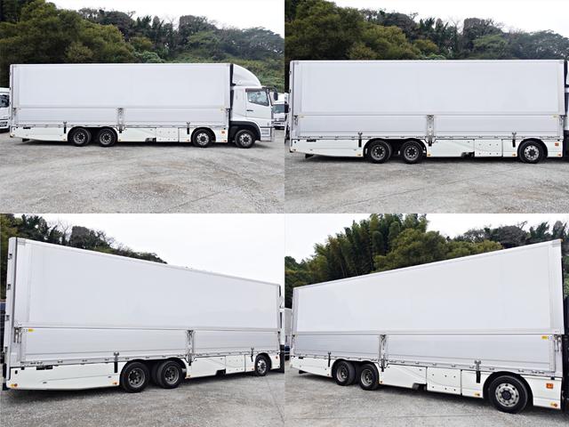 スーパーグレート ３８４番　積載１３．８ｔ　大型　アルミウイングアルミウィング　７桁メーター　車検証走行距離最大値９７６６００ｋｍＲ５年１２月後輪エアサス　ベット　ＥＴＣ　キーレス　左電動格納ミラー　バックカメラ　車検証サイズ１１９９×２４９高３７９荷台内寸９６５×２４１高２６５（5枚目）
