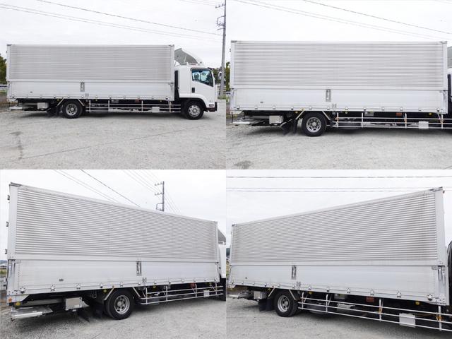 フォワード 372番 後輪エアサス 増トン積載6t 格納パワーゲート1t 荷台床鉄板張り ワイド アルミウイングアルミウィング ETC キーレス 左電動格納ミラー 左右電動角度調整ミラー バックカメラ ベット 車検証サイズ967×249高338荷台内寸723×240高223(5枚目)