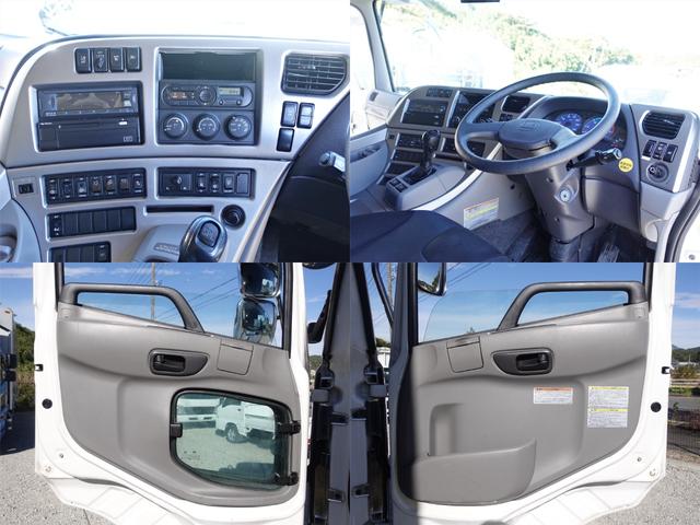 クオン ３２４番アルミホイール　蝶番ステンレス　跳上パワーゲート１ｔ　総輪エアサス　積載１２．９ｔ　大型アルミウイングアルミウィング　キーレス　左電格ミラー　左右電動角度調整ミラー　ベット　バックカメラ　車検証サイズ１１９８×２４９高３７８荷台内寸９４５×２４０高２６５（21枚目）