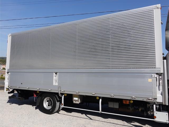 ヒノレンジャー ３６３番　後輪エアサス　積載２４５０ｋｇ　跳上パワーゲート１ｔ　ワイド　アルミウイングアルミウィング　左電動格納ミラー　集中ドアロック有り　ベット　車検証サイズ８７５×２４９高３５２　荷台内寸６２７×２４１高２４０（5枚目）