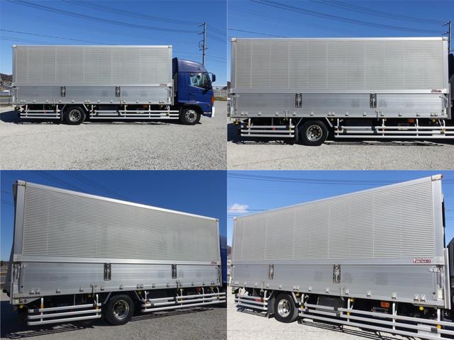 ヒノレンジャー ４８０番　増トン　積載６．１ｔ　跳上パワーゲート１．５ｔ　ワイド　アルミウイングアルミウィング　左電動格納ミラー　バックカメラ　集中ドアロック有り　後輪エアサス　ベット　車検証サイズ９２２×２４９高３５２　荷台内寸６６６×２４０高２３９（5枚目）