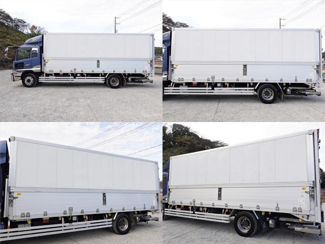 コンドル ２０２番　後輪エアサス　格納パワーゲート１ｔ　増トン　積載６．４ｔ　ワイド　アルミウイングアルミウィング　左電動格納ミラー　バックカメラ　集中ドアロック有り　ベット　車検証サイズ８７８×２４９高３３７　荷台内寸６４１×２３９高２２０（7枚目）