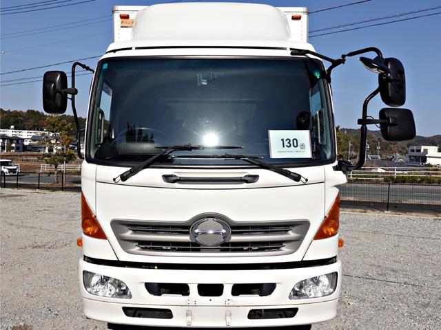 ヒノレンジャー 130番 後輪エアサス 増トン 積載7.5t アルミバン 跳上パワーゲート1t ETC 左電動格納ミラー 左右電動角度調整ミラー バックカメラ 集中ドアロック有り 車検証サイズ792×233高337 荷台内寸584×220高228(3枚目)