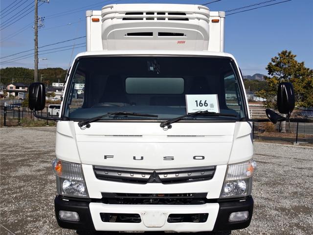 キャンター 　１６６番　跳上パワーゲート１ｔ　冷蔵冷凍　－５度　ワイドロング　積載２ｔ　総重量５７２５ｋｇ　キーレス　バックカメラ　車検証サイズ６３６×２１５高３０３　荷台内寸４１９×１９９高１９８（4枚目）