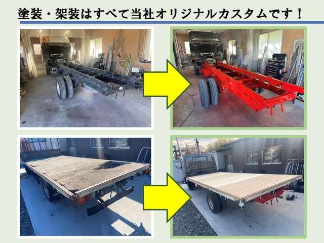 キャンター Ｗキャブ全低床　積載量１．２５ｔ　荷台内寸２１１×１６１ｃｍ　自社カスタム　ＥＴＣ（6枚目）