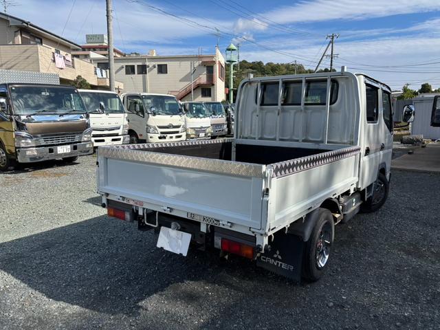 キャンター Wキャブ 積載量2t 荷台内寸211×161cm 自社カスタム メッキパーツ(22枚目)