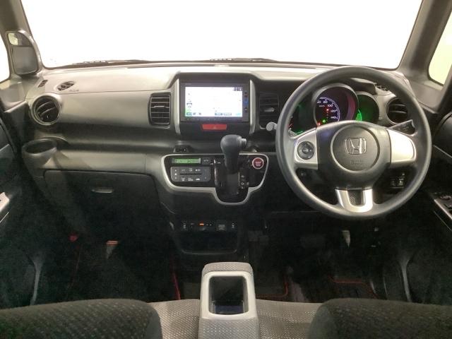 Ｎ－ＢＯＸ ＧＳＳパッケージ　１年保証　ナビＶＸＭ－１７４ＣＳｉ　ＴＶ　Ｒカメラ　ＢＴオ－ディオ　シ－トヒ－タ－　ＥＴＣ　ＨＩＤ　両側電動ドア　ＶＳＡ　スマ－トキ－　盗難防止装置　整備記録簿　ＡＡＣ　スペアキ－　ドアバイザ－（8枚目）