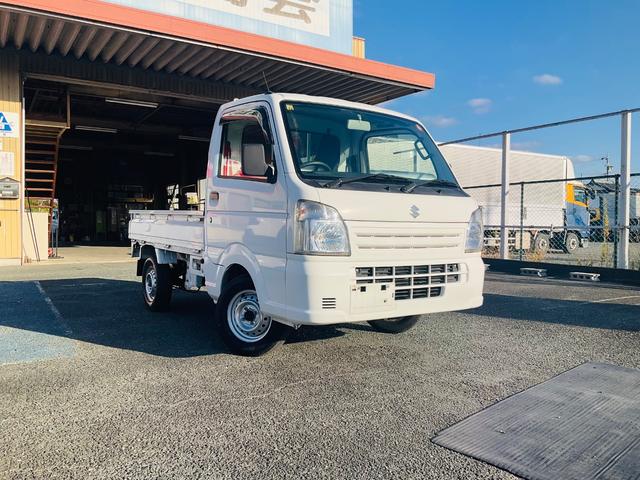 キャリイトラック 　軽トラック　３０，０００キロ！　ミッション　エアコン　運転席エアバッグ　助手席エアバッグ　５速ＭＴ　三方開　整備／点検記録簿あり　禁煙車　車検整備付き　修復歴なし　室内掃除済み　パワステ（9枚目）
