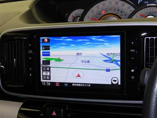 ムーヴキャンバス Ｇメイクアップ　ＳＡＩＩＩ　ＡＵＸ接続　地デジ　衝突軽減ブレーキ　インテリキー　Ｗ電動ドア　ＬＥＤヘッド　盗難防止システム　横滑り防止装置　ＥＴＣ　ナビＴＶ　キーフリーシステム　バックカメラ　アイドリングストップ　オートエアコン（7枚目）