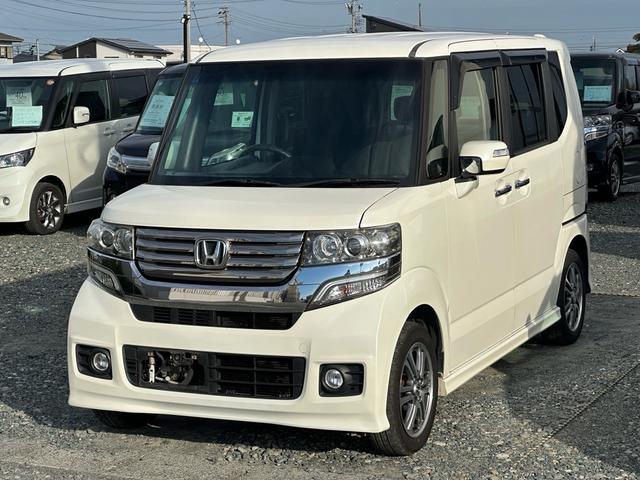 N-BOXカスタム G・Lパッケージ ★両側電動スライドドア ナビTV Bluetooth ETC アイドリングストップ オートライト HIDヘッドライト スマートキー★オイルエレメントワイパーゴム3本無 料交換 自社保証有(3枚目)