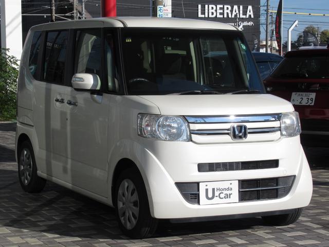 N-BOX GSSパッケージ 禁煙車・ワンオーナー 両側スライド片側電動ドア ダブルエアバック 点検記録簿 イモビ 1オーナー車 1セグTV 前席シートヒーター スマートキー&プッシュスタート ベンチシ-ト ETC付き 横滑防止(3枚目)