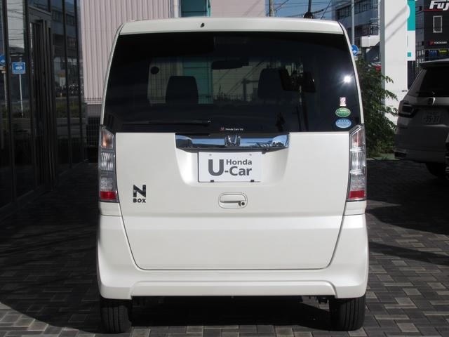 N-BOX GSSパッケージ 禁煙車・ワンオーナー 両側スライド片側電動ドア ダブルエアバック 点検記録簿 イモビ 1オーナー車 1セグTV 前席シートヒーター スマートキー&プッシュスタート ベンチシ-ト ETC付き 横滑防止(5枚目)