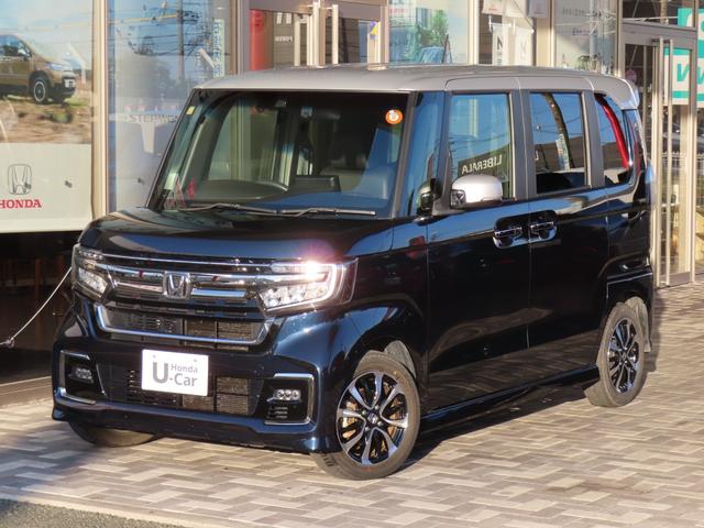 Ｎ－ＢＯＸカスタム Ｌ　カスタム６６０Ｌコーディネートスタイル　Ｈ　ＳＥＮＳＩＮＧ　２ト－ン　最長５年保証　禁煙ナビ９インチフルセグＤＶＤ音録ＢＴａｕｄｉｏＵＳＢリヤカメラロ－ル式サンシェ－ド　Ｐソナー　１オーナー　ナビＴＶ（4枚目）