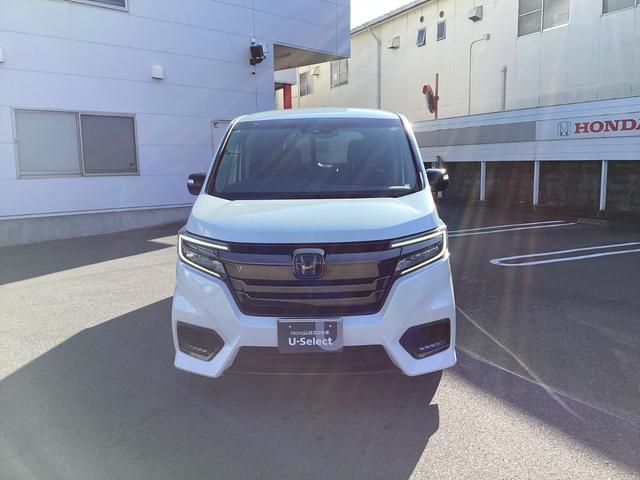 ステップワゴンスパーダ スパーダハイブリッドG・EXホンダセンシングブラスタ ナビETCバックカメラ禁煙車ワンオーナー リアカメラ AC アラウンドビューモニター 1オーナー CMBS LEDライト ABS 左右電動スライドドア DVD サイドエアバッグ スマキー フルセグ(2枚目)