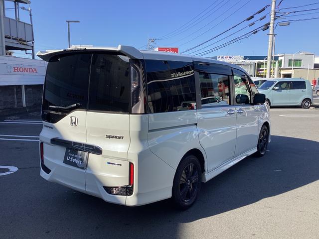 ステップワゴンスパーダ スパーダハイブリッドG・EXホンダセンシングブラスタ ナビETCバックカメラ禁煙車ワンオーナー リアカメラ AC アラウンドビューモニター 1オーナー CMBS LEDライト ABS 左右電動スライドドア DVD サイドエアバッグ スマキー フルセグ(8枚目)