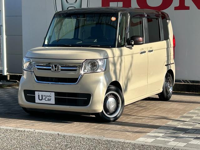 Ｎ－ＢＯＸ Ｌ・ターボ　２トーンカラーワンオーナー禁煙車純正ナビバックカメラＥＴＣ　横滑防止　ＣＭＢＳ　スマキ－　リヤカメラ　カーテンエアバッグ　Ｉストップ　ＵＳＢ　Ｓヒーター　ＥＴＣ車載器　フルオートエアコン　１オーナー（4枚目）