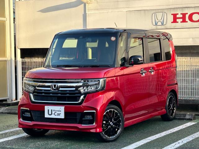 Ｎ－ＢＯＸカスタム Ｌターボ　２トーンカラーワンオーナー禁煙車純正ナビバックカメラＥＴＣ　両側電動Ｄ　誤発信抑制　フルオートエアコン　Ｓヒーター　ＬＥＤランプ　Ｂカメ　アクティブクルーズコントロール　サイドカーテンエアバック（2枚目）
