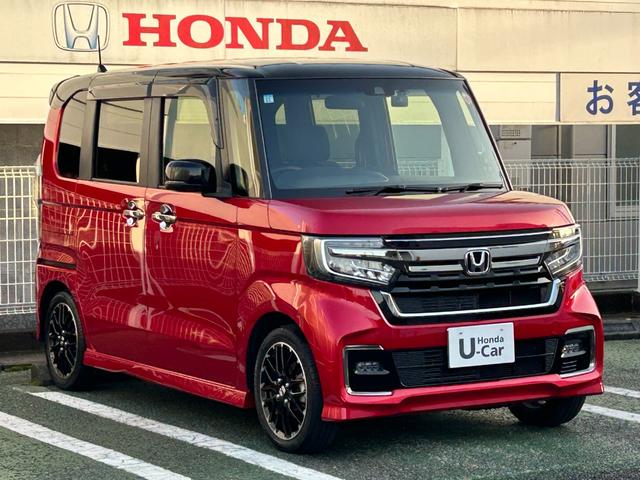 Ｎ－ＢＯＸカスタム Ｌターボ　２トーンカラーワンオーナー禁煙車純正ナビバックカメラＥＴＣ　両側電動Ｄ　誤発信抑制　フルオートエアコン　Ｓヒーター　ＬＥＤランプ　Ｂカメ　アクティブクルーズコントロール　サイドカーテンエアバック（6枚目）