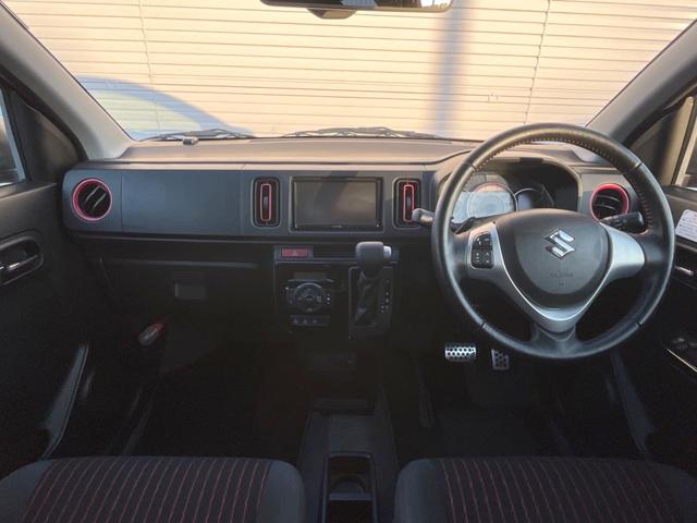 アルトターボRS ベースグレード 禁煙 衝突軽減 メモリーナビ バックカメラ ETC シートヒーター パドルシフト スマートキー HIDヘッド 純正アルミ オートライト オートエアコン CD/DVD(2枚目)