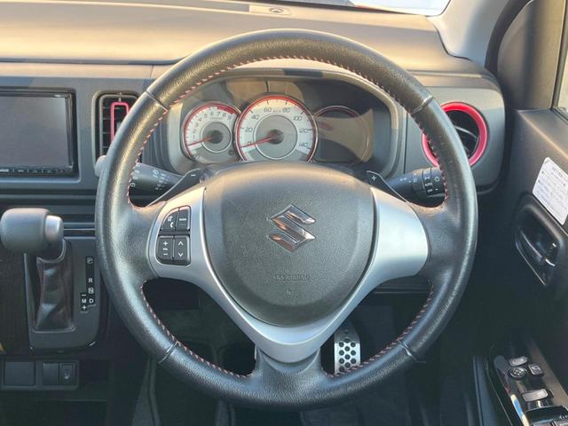 アルトターボRS ベースグレード 禁煙 衝突軽減 メモリーナビ バックカメラ ETC シートヒーター パドルシフト スマートキー HIDヘッド 純正アルミ オートライト オートエアコン CD/DVD(12枚目)