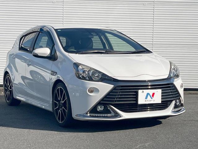 アクア G G’s 禁煙 衝突権限 純正SDナビ バックカメラ ETC Bluetooth クルーズコントロール フルセグ オートライト オートエアコン HIDヘッド 純正アルミ 地デジ CD(18枚目)